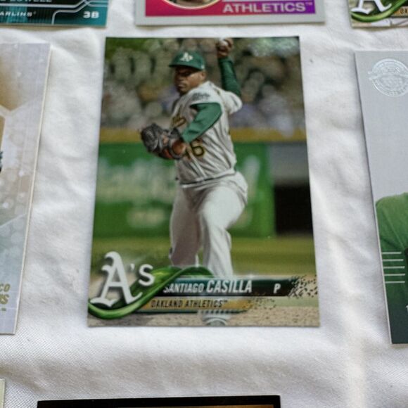 Oakland A’s Baseball 12 Card Lot NM Mark McGwire Rookie 366 Blackburn Refractor - Picture 7 of 13
